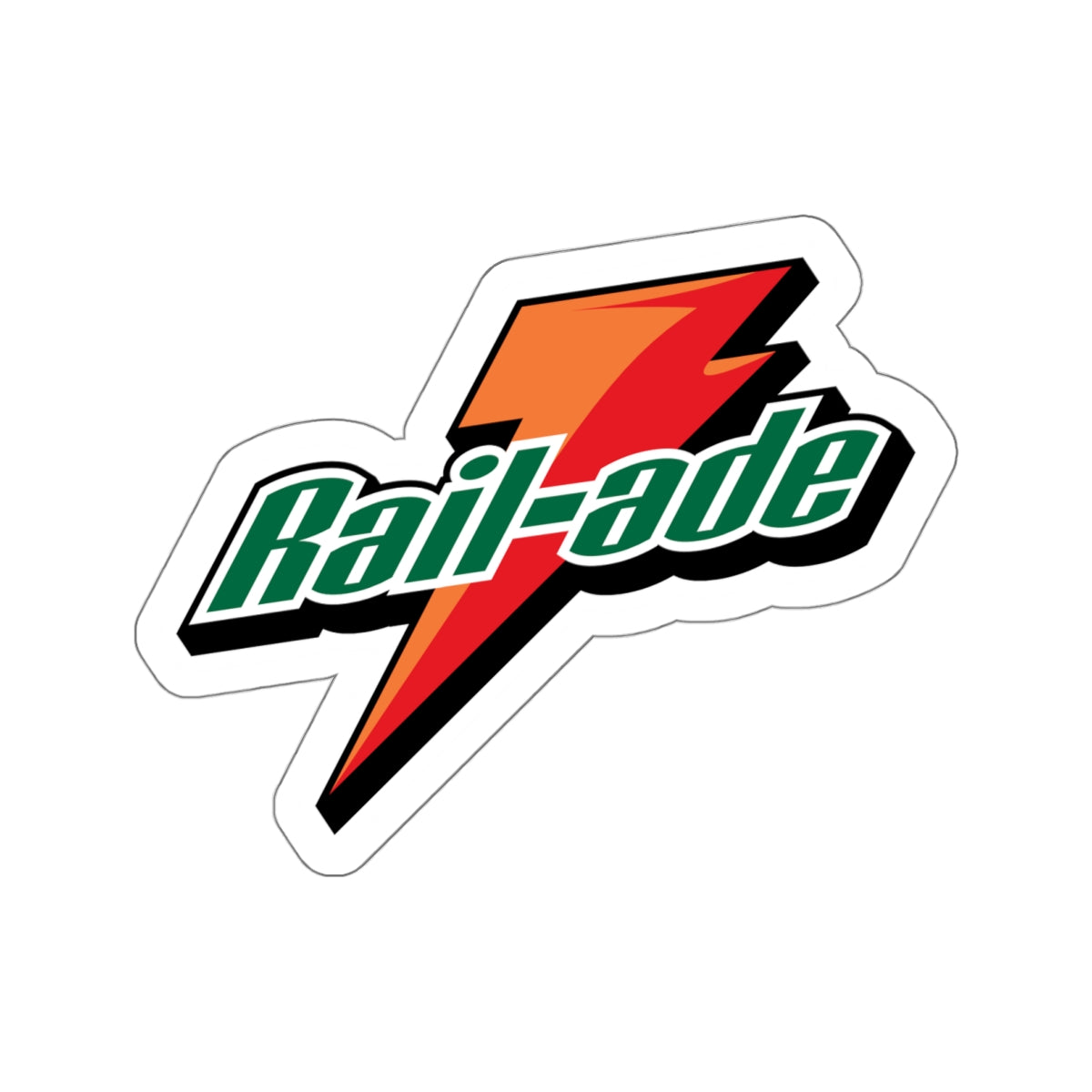 Rail-ade Lightning Bolt Sticker