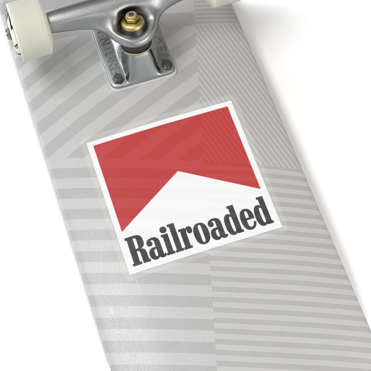 Railroaded Red Triangle Sticker