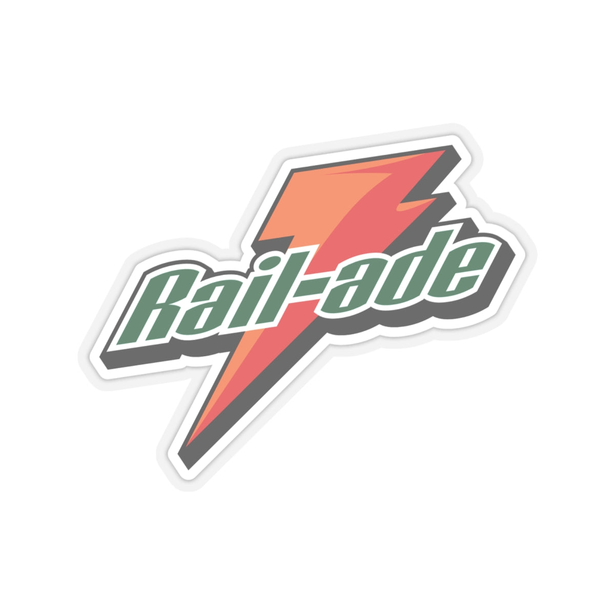 Rail-ade Lightning Bolt Sticker